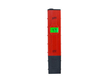 Peso leve portátil eletrônico vermelho do medidor de pH com materiais plásticos