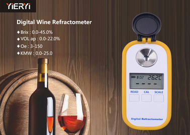 Correção de temperatura do Refractometer da gravidade específica de Digitas para o suco/leite
