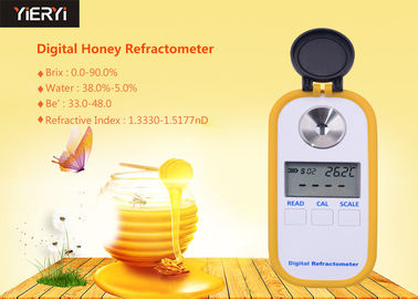 Refractometer portátil do glicol de propileno, Refractometer 0-90% Brix do mel de Digitas