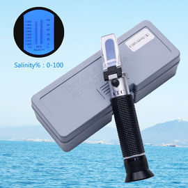 Refractometer Handheld da salinidade de 100 Ppt, aquário do gravímetro do mar do ATC 1.070sg