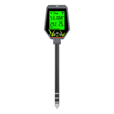 YIERYI 6 em 1 PH / EC / Umidade / Luz solar / Humidade do ar Analisador Digital de Solo Meter