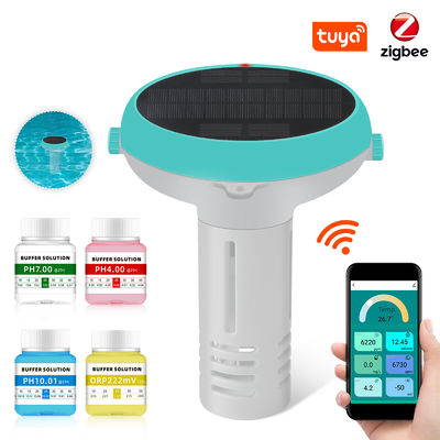 Sensor de piscina digital compatível com Tuya ¢ Detector de qualidade da água 7 em 1