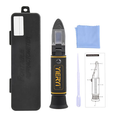 Yieryi Dual-Scale Brix 0-32% & SG 1.000-1.120 Refractômetro com ATC e Prisma de Vidro Óptico de Alta Qualidade para Cerveja e Vinho