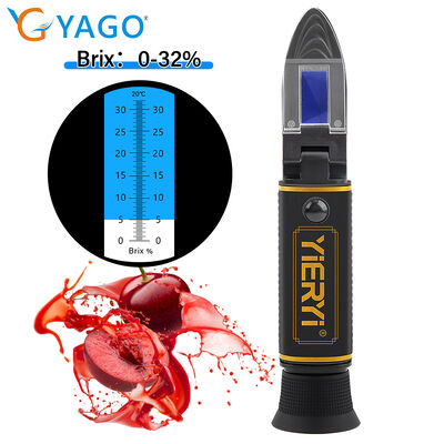 Refractômetro robusto de teor de açúcar Resistente a ambientes adversos Ideal para testes de concentração de açúcar em campo e laboratório