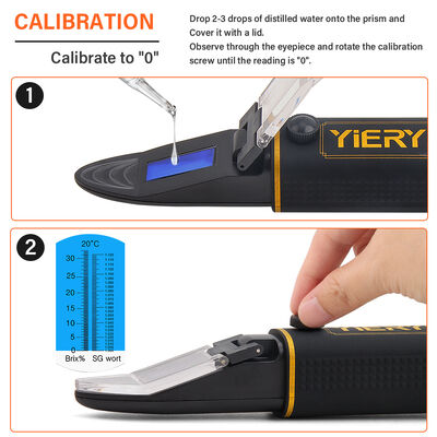 Refratômetro de Sacarose de Vários Alcances Ferramenta Versátil para Medir Diferentes Níveis de Açúcar em Várias Aplicações Industriais