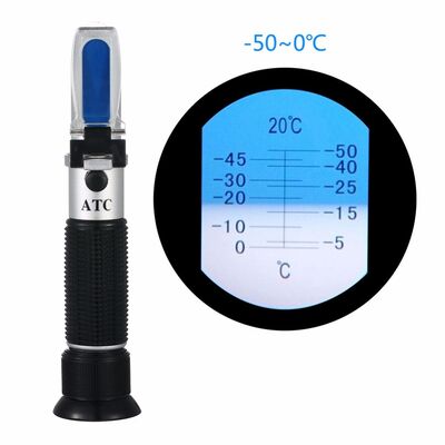 High Accuracy Portable Refractometer -50 - 0 Degree Methanol Glass Freezing Point Instrument