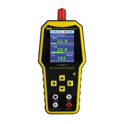 7-in-1 Portable Soil Fertility Meter with 5000mAh Lithium Battery and 1 Million Data Records for NPK, PH, EC, Temp & Humidity