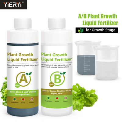 Kit de Fertilizante Líquido e Nutriente Hidropônico de Alta Precisão de 250ml para Estágio de Crescimento Vegetativo