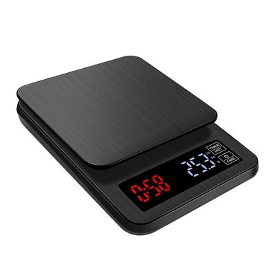 Mini LCD Digital Electronic Coffee Scale with Timer 5kg/0.1g Precision and 4 Unit Conversion for Kitchen Use