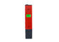 Peso leve portátil eletrônico vermelho do medidor de pH com materiais plásticos