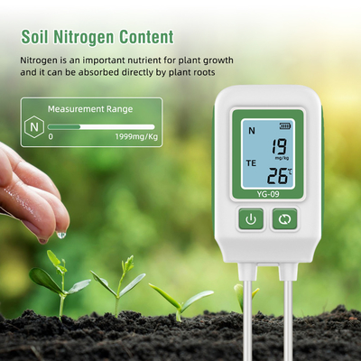 Plastico YIERYI YG-09 Medidor de fertilidade do solo / Npk Tester de solo leve