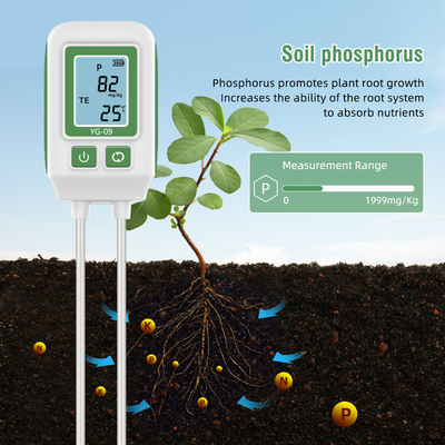 Plastico YIERYI YG-09 Medidor de fertilidade do solo / Npk Tester de solo leve