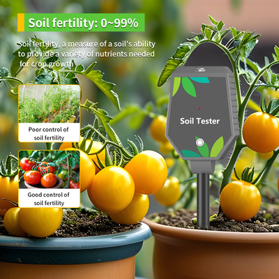 6 em 1 YIERYI Plantas medidor de solo digital com ecrã LCD
