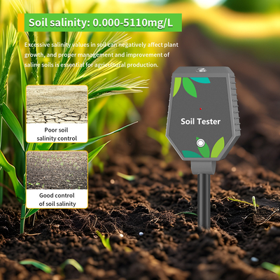6 em 1 YIERYI Plantas medidor de solo digital com ecrã LCD