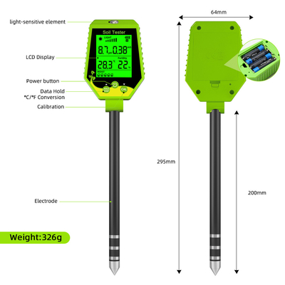 Medidor de umidade do solo digital portátil profissional para jardinagem