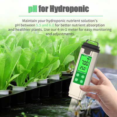 YiERYi YG-9908 4 em 1 Tester de Qualidade da Água PH / TDS / EC / Temperatura Multifuncional Pen de Teste Com Design Portátil de Alta Precisão