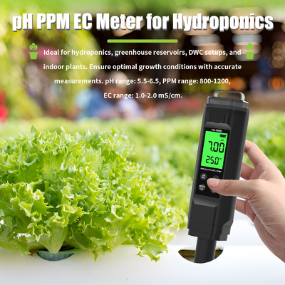YIERYI YG-9909 Teste digital de qualidade da água 5 em 1 Teste de pH de alta precisão para jardim agrícola
