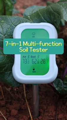 Yieryi 7-in-1 Soil Tester YY-1066L ¢ Testes profissionais de solo para pH, umidade, intensidade de luz e temperatura, fertilidade, umidade do ar, temperatura ambiente