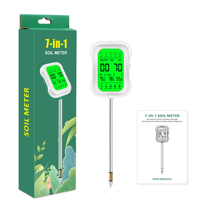 Yieryi YY-1066L Tester de solo 7 em 1 ️ Medição precisa de pH, umidade, fertilidade, temperatura e luz e muito mais para jardinagem e agricultura