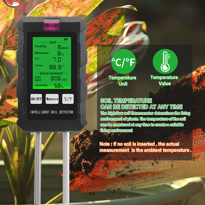 Dispositivo de teste de solo todo-em-um: 6 em 1 metros precisos para plantas saudáveis e crescimento ideal