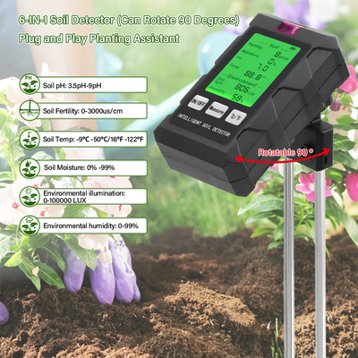 Detector de solo completo 6 em 1: sua ferramenta definitiva para jardinagem e cuidados com plantas