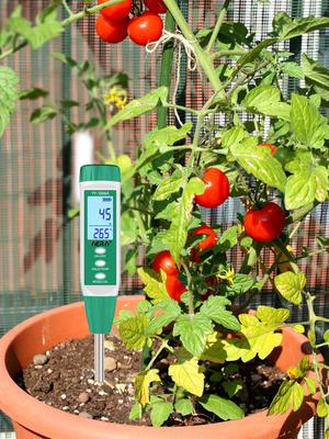 Yieryi YY-1066A Tester de Solo 3 em 1 EC de Solo, Humidade e Medidor de Temperatura Ideal para Agricultura, Jardim e Estufas
