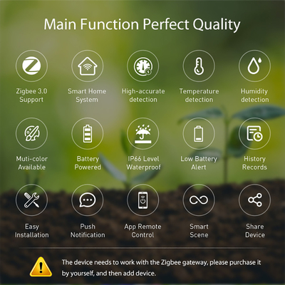 Sensor de solo ZigBee inteligente