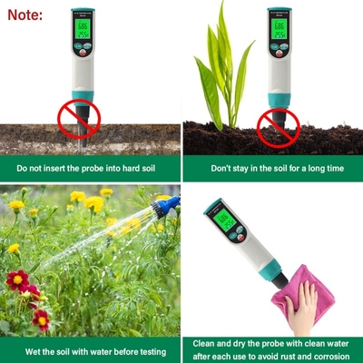 PH-2023 Tester de pH e Temperatura do Solo. Métro de pH digital de alta precisão para agricultura e jardinagem