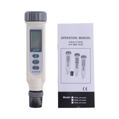 Teste de pH profissional ¥ AZ8686 Monitor de qualidade da água com precisão de pH de 0,01