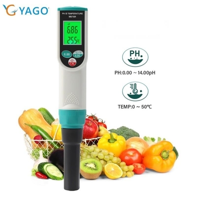 Medidor de pH e temperatura portátil para solo. Ideal para uso em jardim, fazenda e estufa