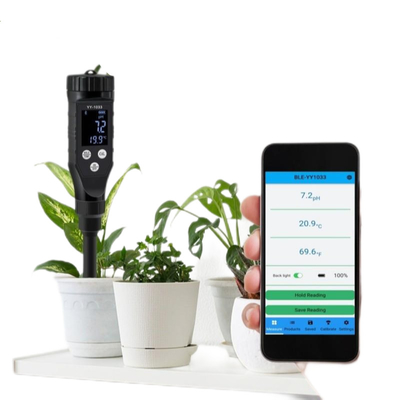 Teste de pH do solo digital portátil com registro de dados Bluetooth