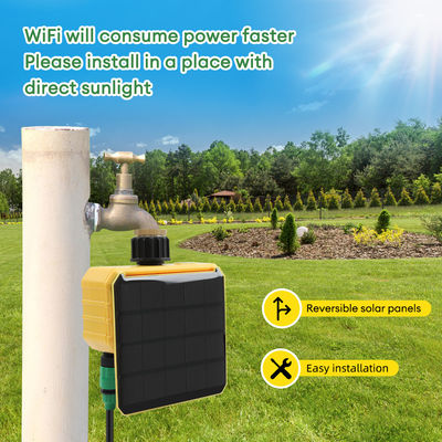 Controlador de irrigação WiFi solar inteligente com sensor de chuva da aplicação