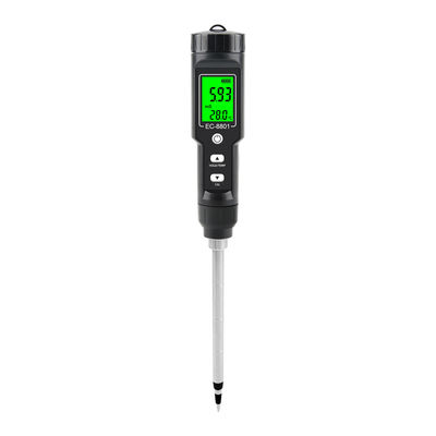 CE-8801 Contador de solos Display digital portátil para plantação horticultural EC detector de solos salinos para plantação de solos em vasos domésticos