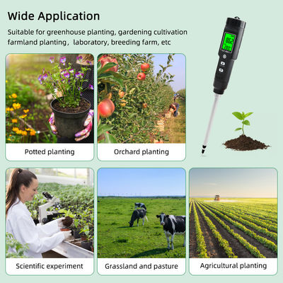 CE-8801 Contador de solos Display digital portátil para plantação horticultural EC detector de solos salinos para plantação de solos em vasos domésticos
