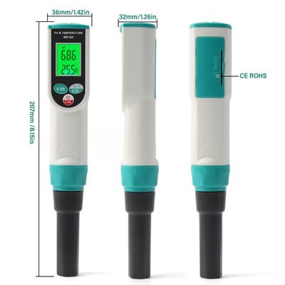 Teste de pH e temperatura do solo 2 em 1 - Medidor de alta precisão para jardinagem