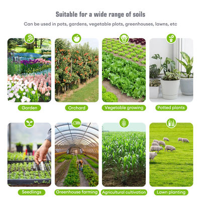 Kit de teste de solo 6 em 1 Humidade/pH/Fertilidade/Luz solar/EC/Temp Meter para jardim, fazenda e plantas de interior