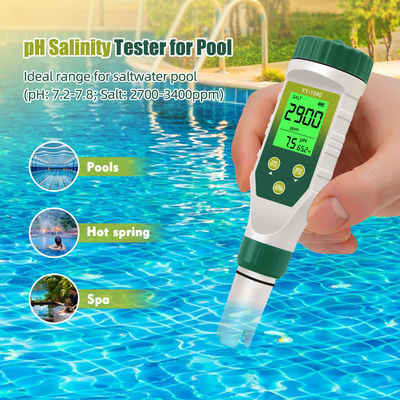 5 - em - 1 Teste de qualidade da água - pH/TDS/CE/salinidade/tempermétro para aquicultura, água potável e laboratório