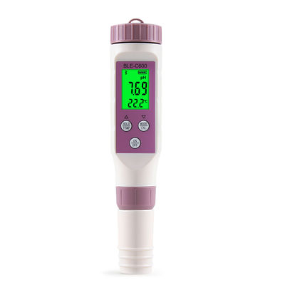Smart 7 em 1 Bluetooth Tester de Qualidade da Água - pH/EC/TDS/ORP/Salt/S.G/Temp Meter para Domicílio, Laboratório e Aquicultura