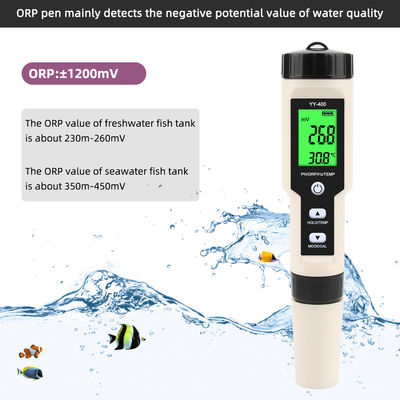 4 - em - 1 Teste de qualidade da água com hidrogénio - H2/pH/ORP/Temp Meter para saúde, aquicultura e laboratório