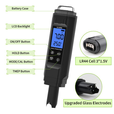 5 - em - 1 Tester de qualidade da água - pH/sal/TDS/EC/temperímetro para aquário, piscina e casa
