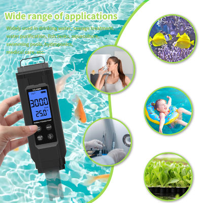 5 - em - 1 Tester de qualidade da água - pH/sal/TDS/EC/temperímetro para aquário, piscina e casa