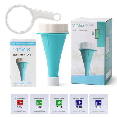 Analisador Digital de Água Multi-Parâmetro pH/CE/TDS/CL/ORP/Temp Medidor Inteligente 6 em 1 para Piscina
