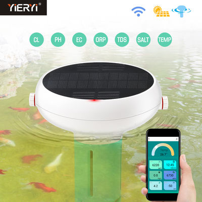 Medidor de pH de piscina flutuante sem fio Zigbee WiFi com energia solar para piscinas