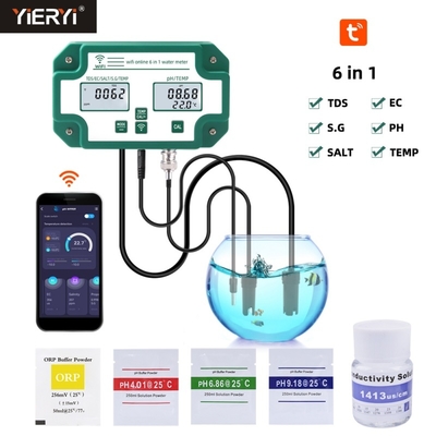 Tuya Wi-Fi Data Logger para TDS EC PH Salinidade GS e monitoramento de temperatura Níveis de alta sensibilidade