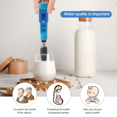 Calculadora de pH automática sonda substituível para hidroponia solo queijo carne água de laboratório