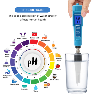 Calculadora de pH automática sonda substituível para hidroponia solo queijo carne água de laboratório