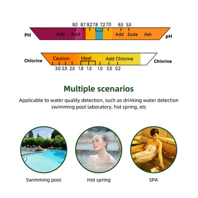 Testador CL2 2 em 1 de Qualidade da Água PH & Cloro PC-102 - Testador de Alta Precisão para Piscinas e Aquários