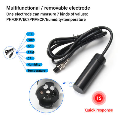 Digital PH Meter with -1200mV~+1200mV ORP Range 0.1℃-80.0℃ Temperature and 0.1-199.9CF Measurement