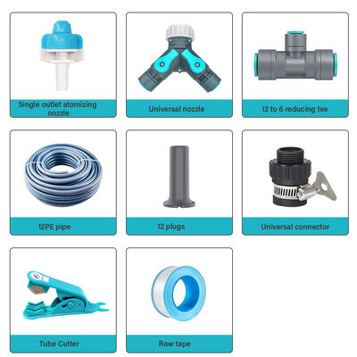 Sistema de irrigação por micro-espelhamento inteligente - Kit de irrigação por gotejamento automático e eficiente e de poupança de água com fácil instalação DIY para aplicações versáteis