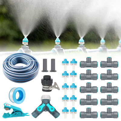 Sistema de irrigação por micro-espelhamento inteligente - Kit de irrigação por gotejamento automático e eficiente e de poupança de água com fácil instalação DIY para aplicações versáteis